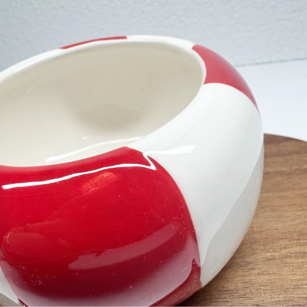 Boston Warehouse Y2K Peppermint Candy Dip Bowl & Spreader